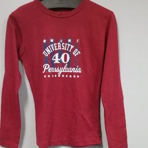 University of Pennsylvania Girls Long Sleeve Tee